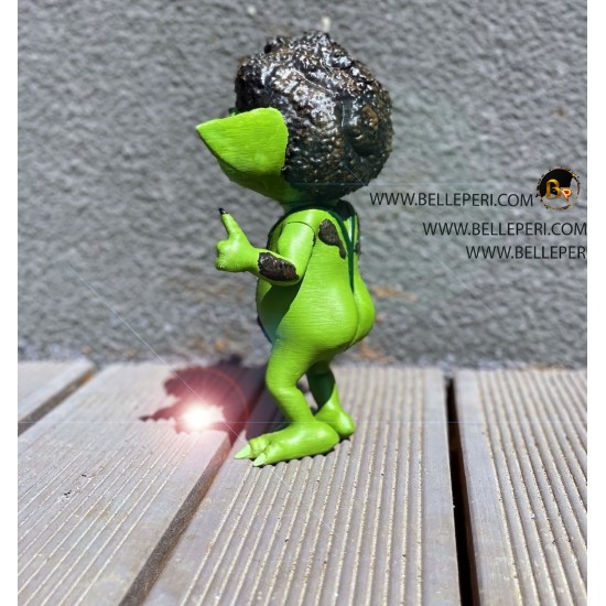 Baby Yoda Grogu Sacha Baron Borat Mashup Figurine