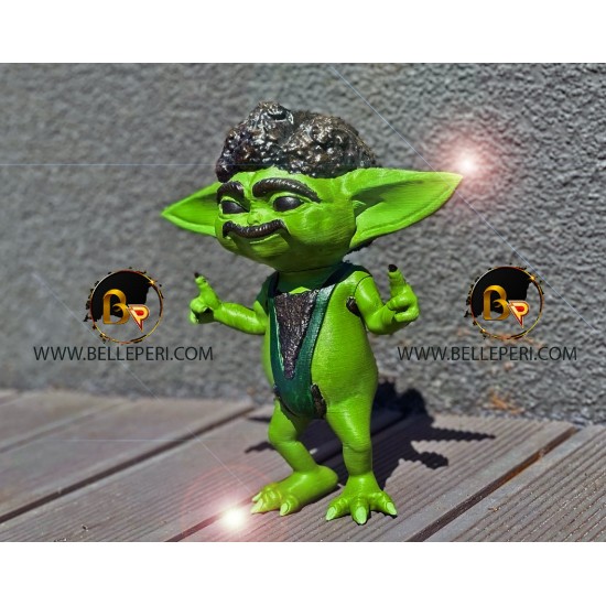 Baby Yoda Grogu Sacha Baron Borat Mashup Figurine