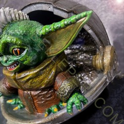 Mogwai Gremlin Stripe Yoda Mashup Figurine