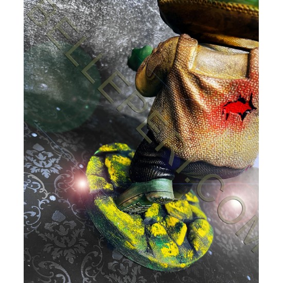 Baby Yoda Grogu Leatherface Mashup Figurine