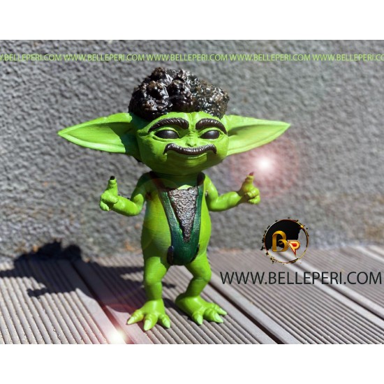 Baby Yoda Grogu Sacha Baron Borat Mashup Figurine
