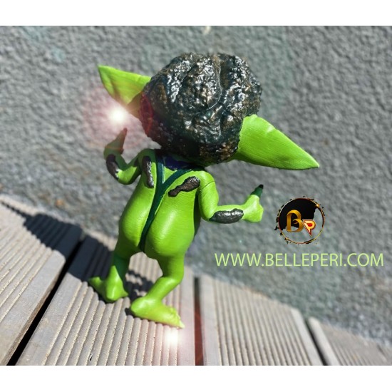 Baby Yoda Grogu Sacha Baron Borat Mashup Figurine