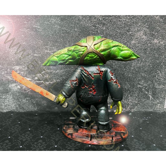 Baby Yoda Pinhead Hellraiser Mashup Figurine