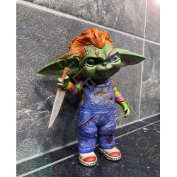 Baby Yoda Grogu Child's Play Chucky Mashup Figurine