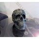 Gotic Engraved Sugar Human Skull Ornament