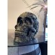 Gotic Engraved Sugar Human Skull Ornament
