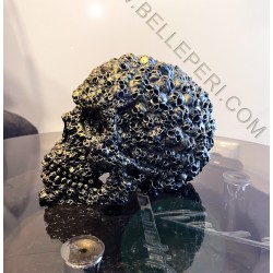 Gold Gotic Deluxe Sugar Human Skull of Skulls Head Ornament