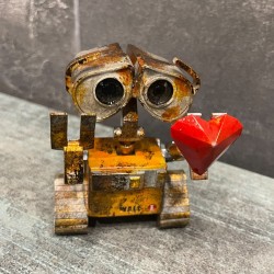 Vintage Movie Wall-E Robot Figure with Heart