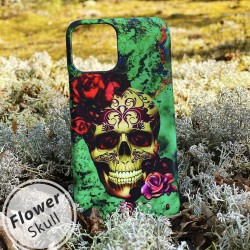 Apple iPhone case - Flower Skull