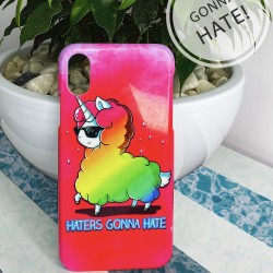 Apple iPhone case - Haters gonna hate Llamacorn Edition