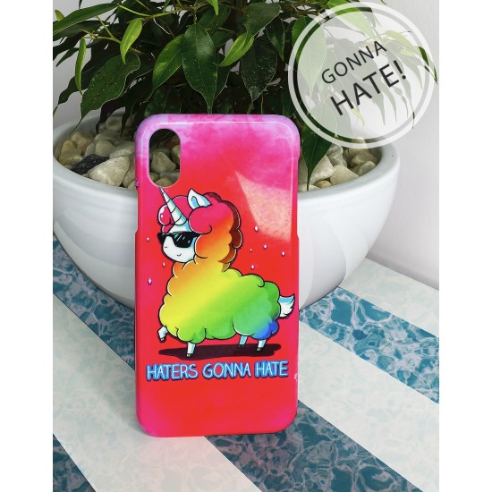 Apple iPhone case - Haters gonna hate Llamacorn Edition