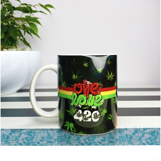 Ganja Girl 420 coffee mug