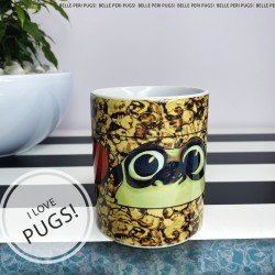 I Love Pugs coffee mug
