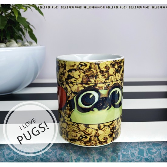 I Love Pugs coffee mug