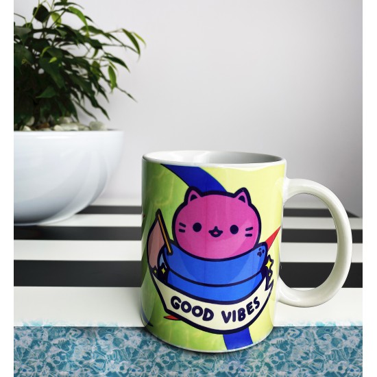 Bi good vibes coffee mug