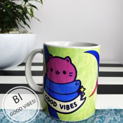 Bi good vibes coffee mug