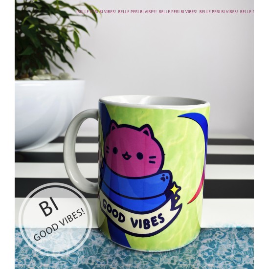 Bi good vibes coffee mug