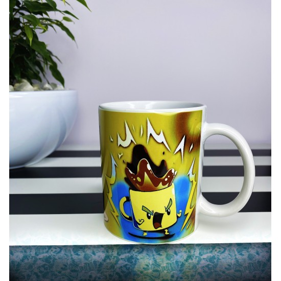 Awake but at what cost coffee mug