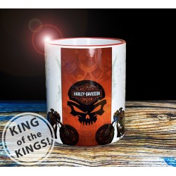 Harley Davidson Motorcycle Willie G Skull King mug