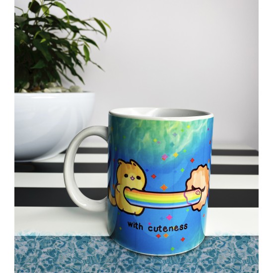 Kill homophobia LGBT coffee mug