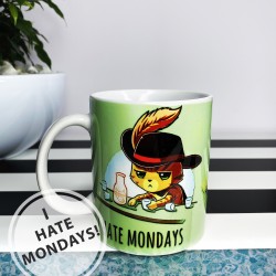 I Hate Mondays Puss in Boots Coffee Mug