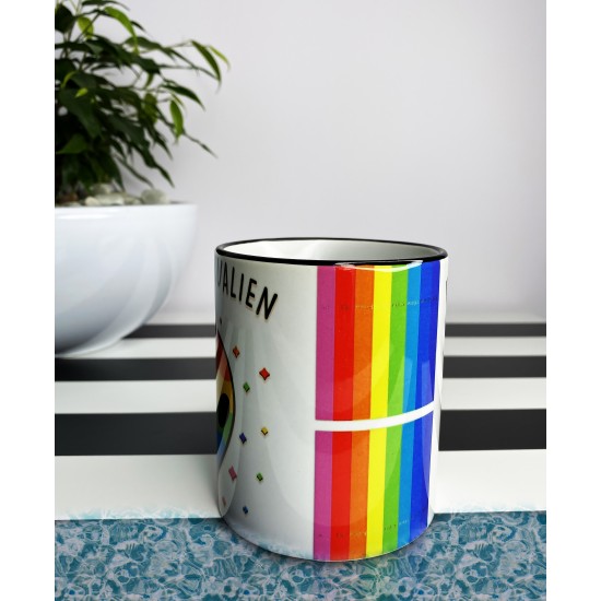 Rainbow Homosexualien coffee mug