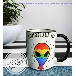 Rainbow Homosexualien coffee mug